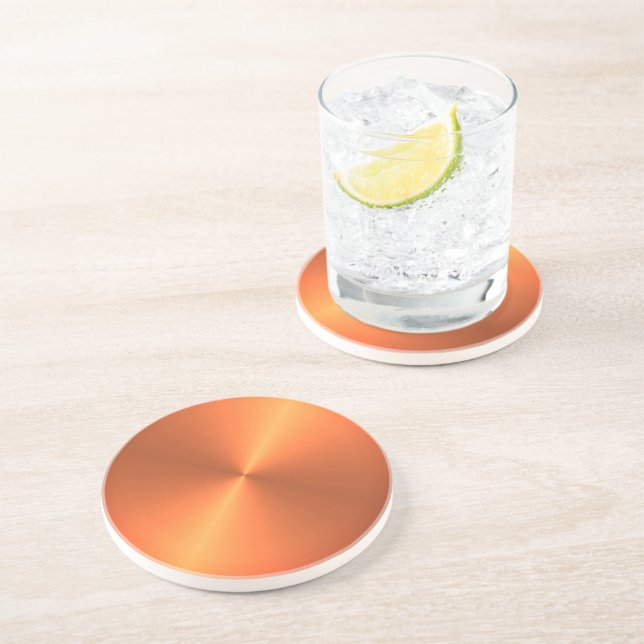 Porta-copos Laranja Rust Shine (Lateral)