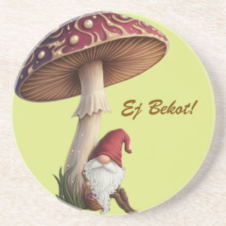 Porta-copos Latvian Ej Bekot go pick mushrooms coaster