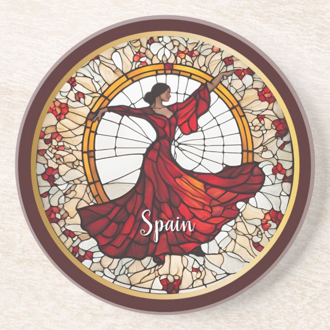Porta-copos Lembrança de Férias na Espanha  (Frente)