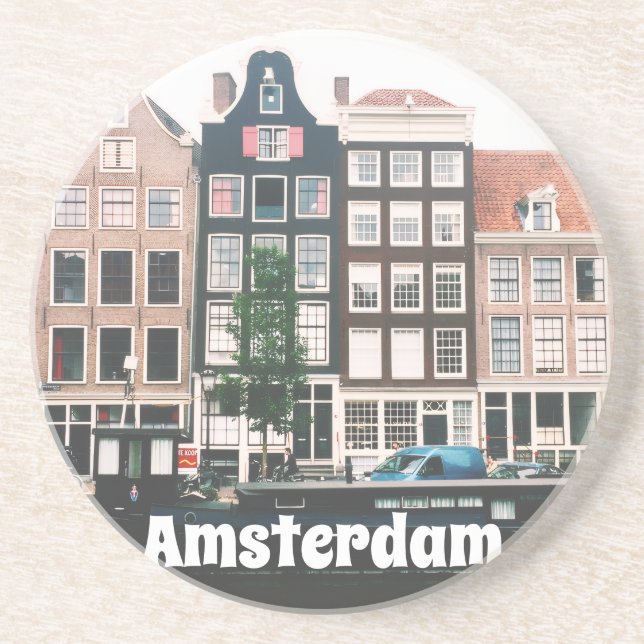 Porta-copos Lembrança de Viagem Amsterdã (Frente)