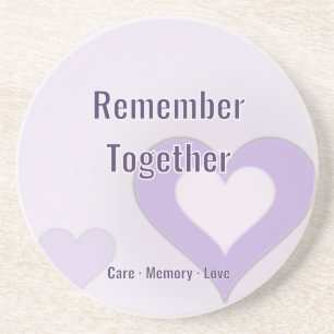 Porta-copos Lembre Juntos Soft Heart Coaster Dia Mundial do