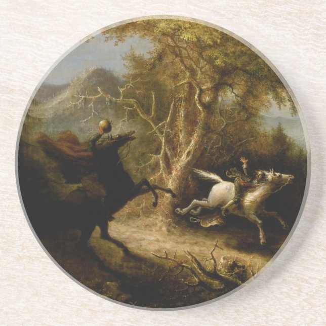 Porta-copos Lenda do Cavaleiro Sem Cabeça Fantasma do Hallowee (Frente)