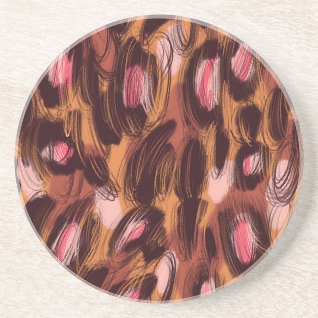 Porta-copos Leopard Spots African Animal Standard (Frente)
