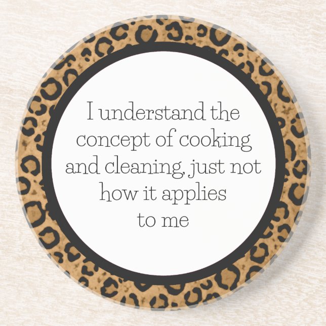 Porta copos Leopardo Engraçado (Frente)