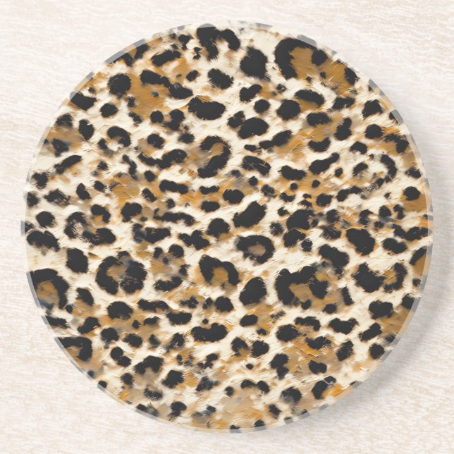Porta-copos Leopardo pintado (Frente)