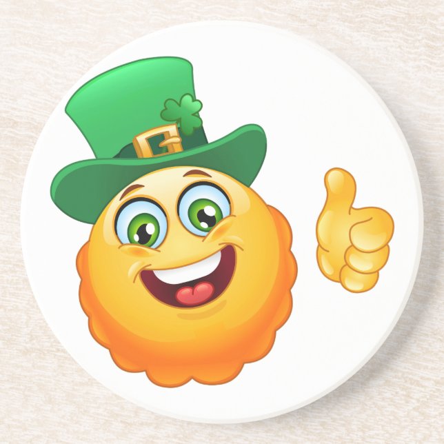 Porta-copos leprechaun emoji (Frente)