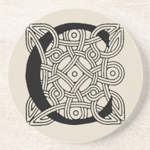 Porta-copos Letra C Vintage Celtic Knot Monograma