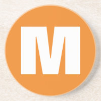 Letra inicial Monograma Estilo moderno Laranja Bra