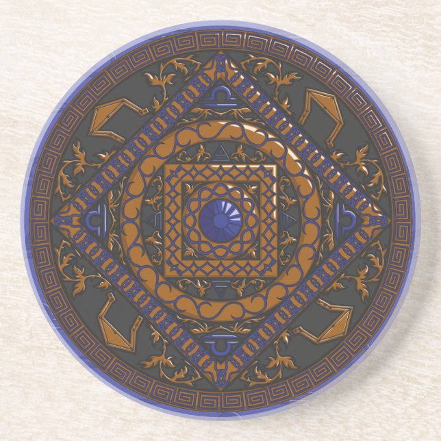 Porta copos Libra Mandala (Frente)