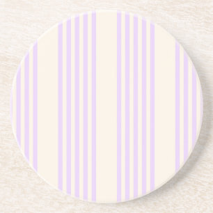 Porta-copos Lilac púrpura e bege 5 listras