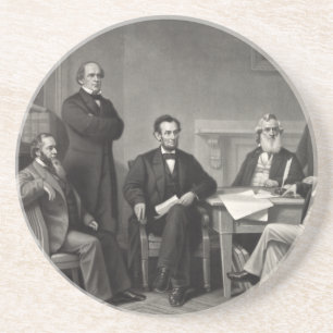 Porta-copos Lincoln Lendo a Proclamação da Emancipação