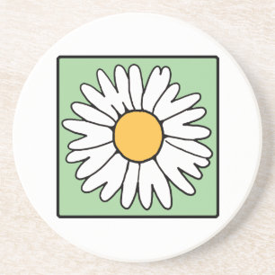 Porta-copos Linda Flor de Jardim de Desenho Animado Retro Marg