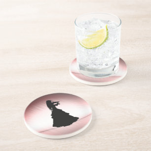 Porta-copos Linda garota cigana joga violino