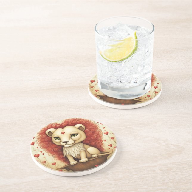 Porta-copos Lion Love 3 (Lateral)