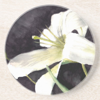 Porta-copos Lírio da aguarela pela "arte pela urze "