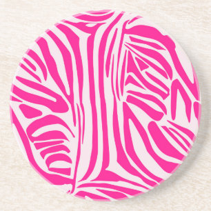 Porta-copos Listras de zebra rosa