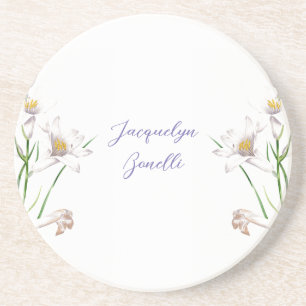 Porta-copos Litógrafo de Chamada Elegante Floral