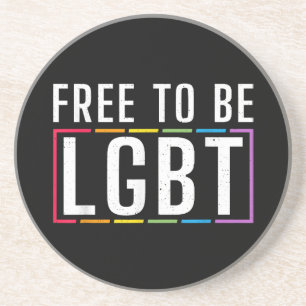 Porta-copos Livre para ser LGBT - Orgulho gay Lésbica Bissexua