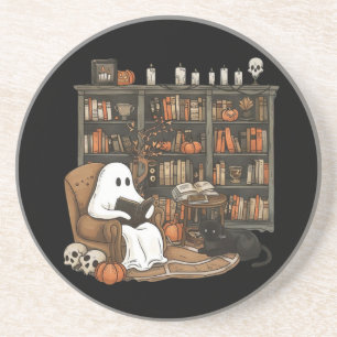 Porta-copos Livros de Leitura de Fantasma Retrô, Fantasma Bibl