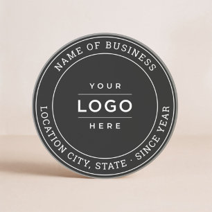 Porta-copos Localização Ano do Logotipo Negro Personalizado da