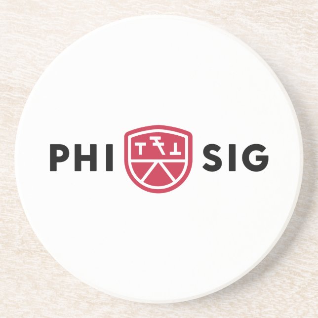Porta-copos Logotipo da Phi Sigma Kappa (Frente)