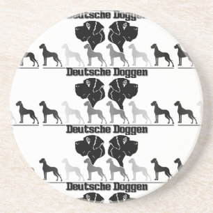 Porta-copos Logotipo de Doggen Preto Cinza