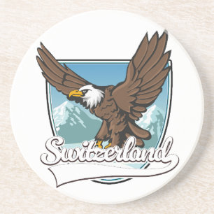 Porta-copos Logotipo de Viagem Suíça