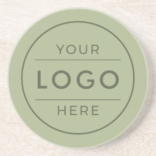 Porta-copos Logotipo Personalizado de Negócios Moderno Verde S