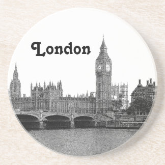 Porta-copos Londres Inglaterra - Skyline Etch