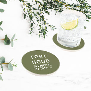 Porta-copos Longitude do Forte Hood Latitude