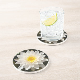 Porta-copos Lotus Waterlily Branco Flutuante 
