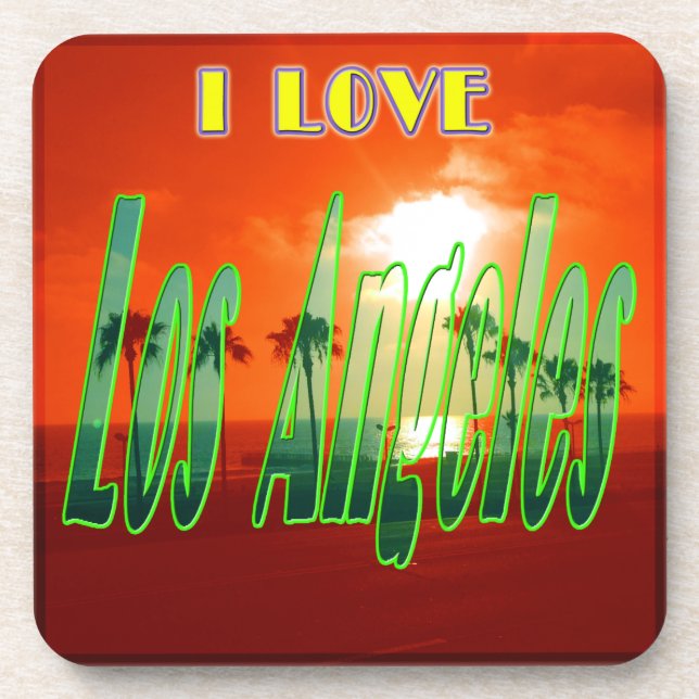 porta copos "Lovely Los Angeles" (Frente)