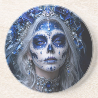 Porta-copos Lua Safira Calavera – Azul Celestial