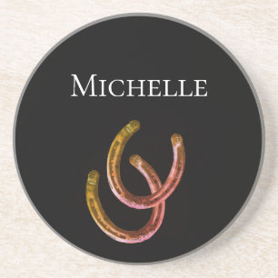 Porta-copos Lucky Horsfere Rustic Black Personalizado