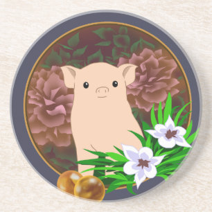 Porta-copos Lucky Pig