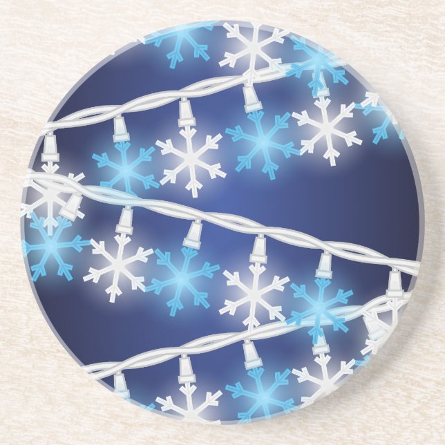 Porta-copos Luzes de Floco de Neve (Frente)