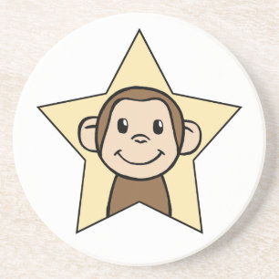 Porta-copos Macaco de desenho animado fofo com sorriso arregan