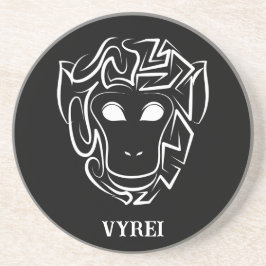 Porta-copos Macaco preto e branco tribal