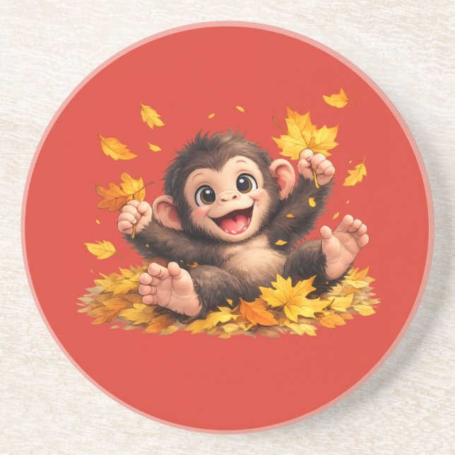 Porta-copos Macaco Sorridente com Olhos Grandes Tropical Diver (Frente)