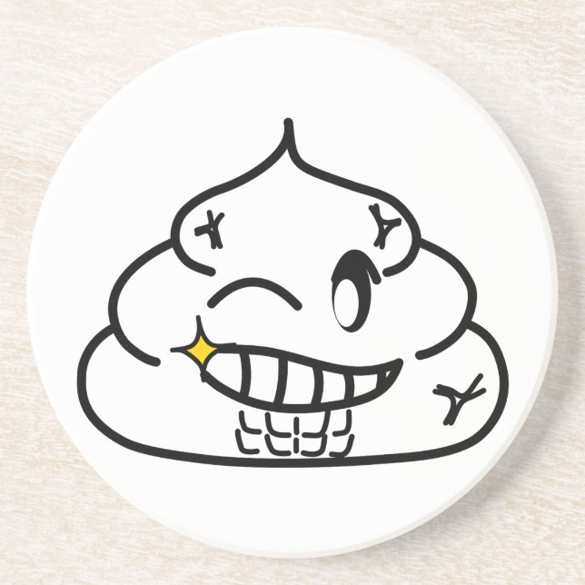 Porta-copos Macho Poop - Brootsch, PooPoo (Frente)