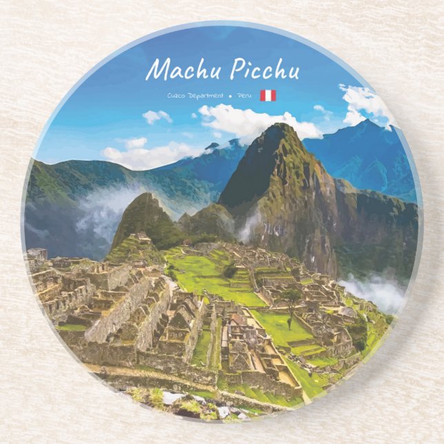 Porta-copos Machu Picchu, Peru - Ruínas da Cidadela Inca (Frente)