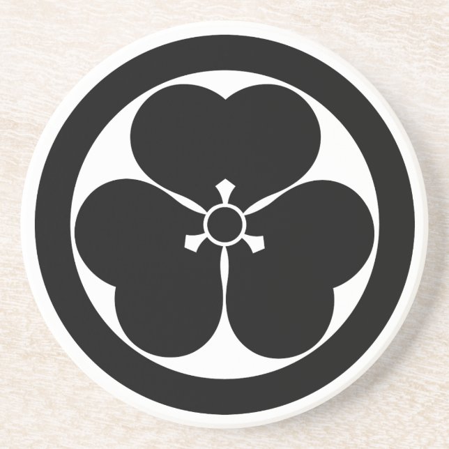 Porta-copos Madeira em círculo (Frente)