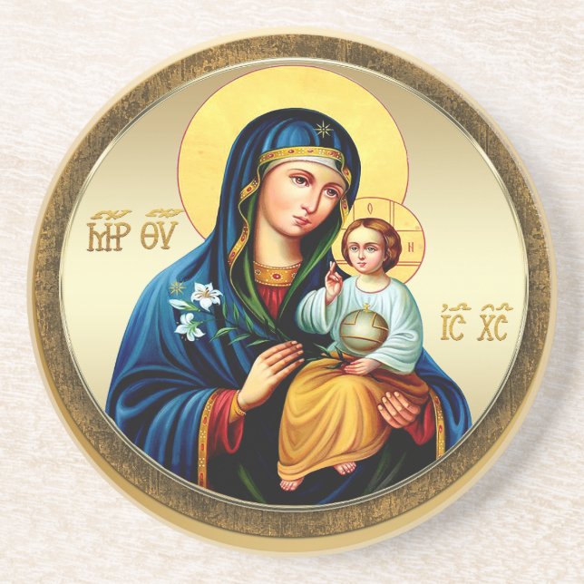Porta-copos Mãe de Deus, virgem Maria (Frente)