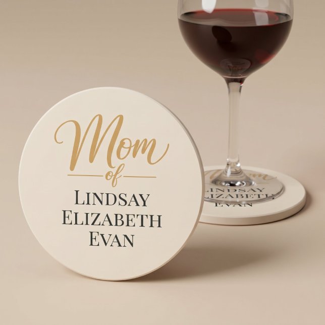 Porta-copos Mãe Elegante Personalizada (Criador carregado)