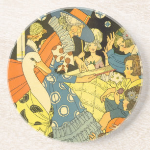 Porta-copos Mãe Gansa Antiga Lendo Livros para Crianças