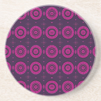 Porta-copos Magenta African Geometric Circle Pattern Sandstone