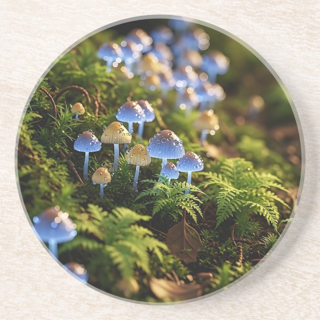 Porta-copos Magical Bioluminescent Fungi - Deep Forest (Frente)