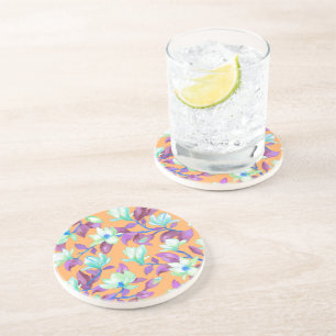 Porta-copos Magnólia florescente no céu de baunilha