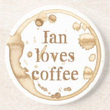 Manchas de Café Personalizadas Grunge Texto Divert