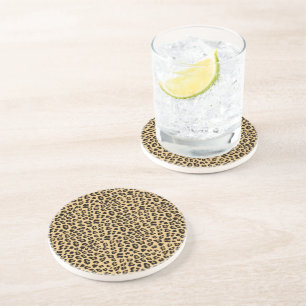 Porta-copos Manchas-leopardo bonitas Padrões de Impressão de